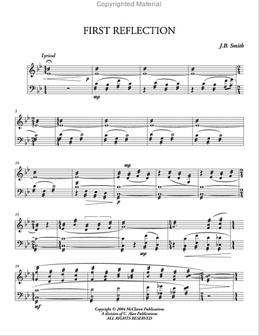 First Reflection Percussion Ensemble scores gallery preview page 2