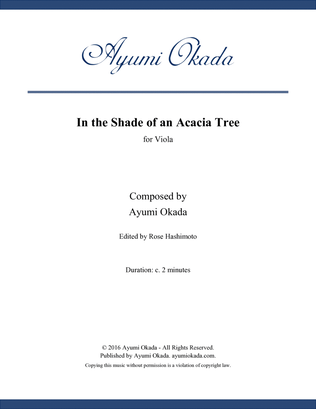 In the Shade of an Acacia Tree for Viola