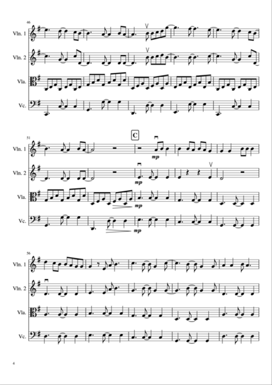 All Of Me All Of Me String Quartet scores gallery preview page 5