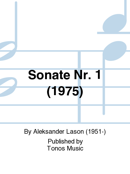 Sonate Nr. 1 (1975)