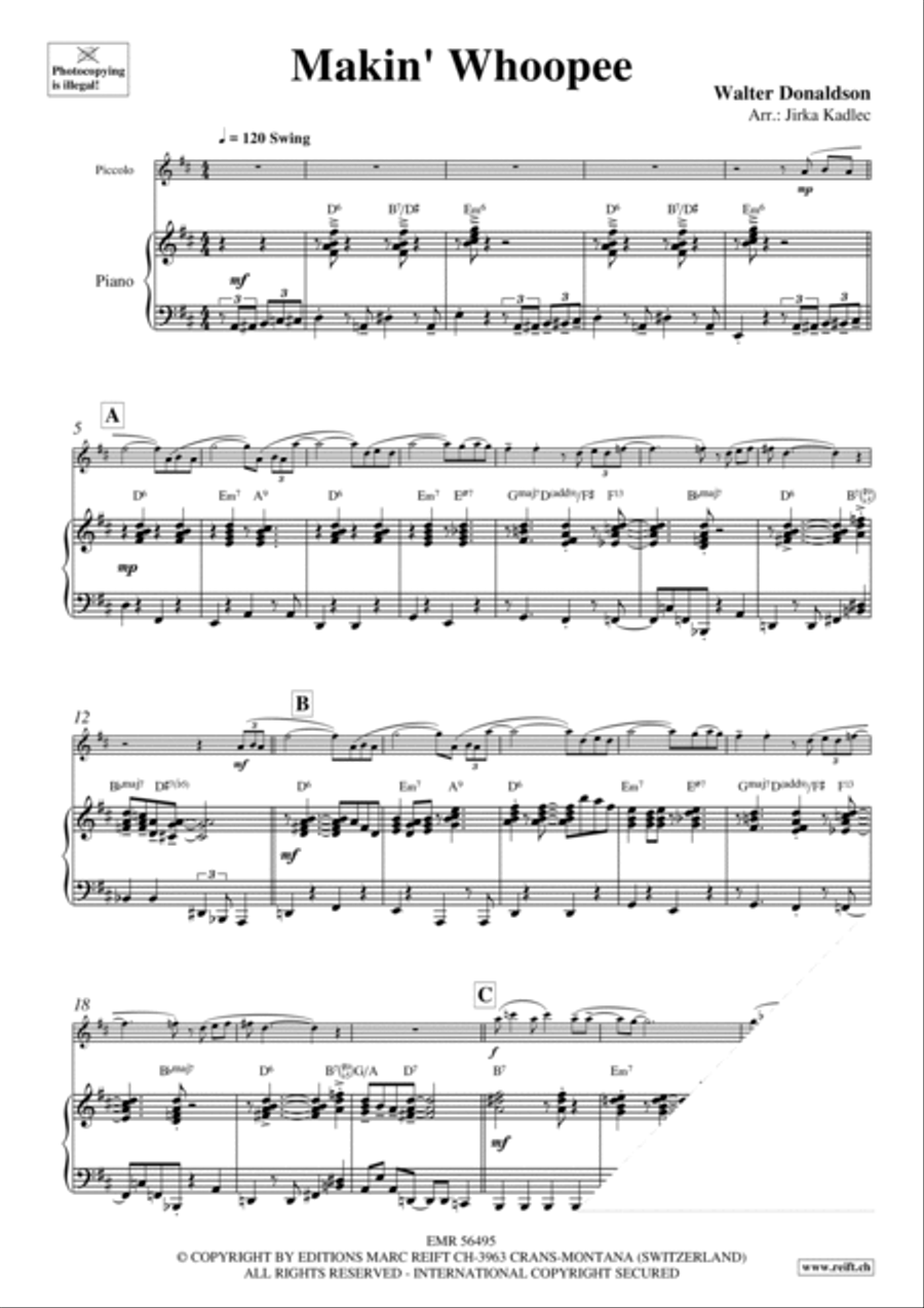 Makin' Whoopee Piccolo scores gallery preview page 4