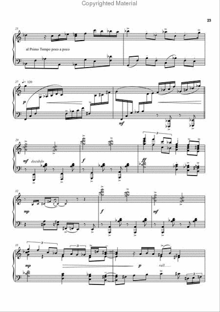 Tango Nuevo for piano solo 2