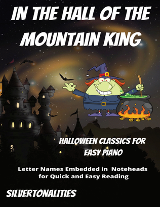 Book cover for In the Hall of the Mountain King Halloween Classics for Easy Piano
