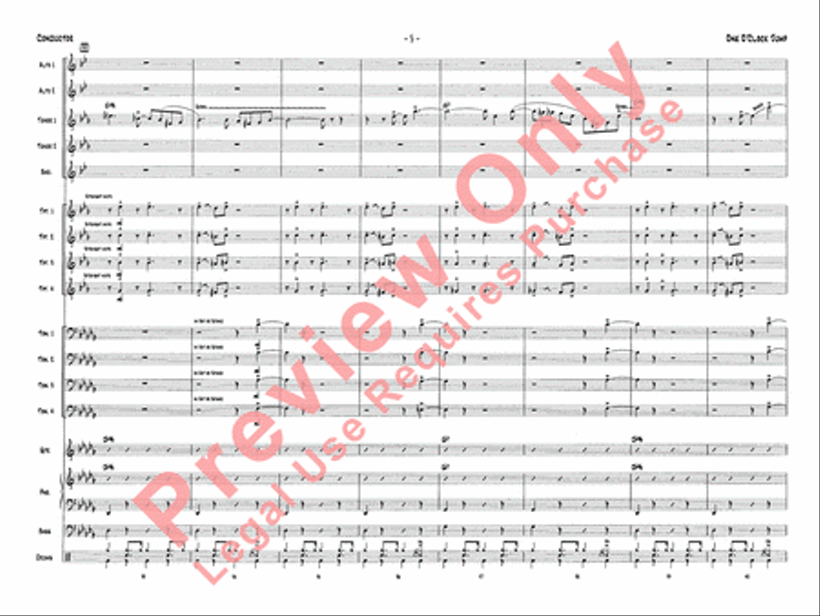 One O'Clock Jump Jazz Ensemble scores gallery preview page 8