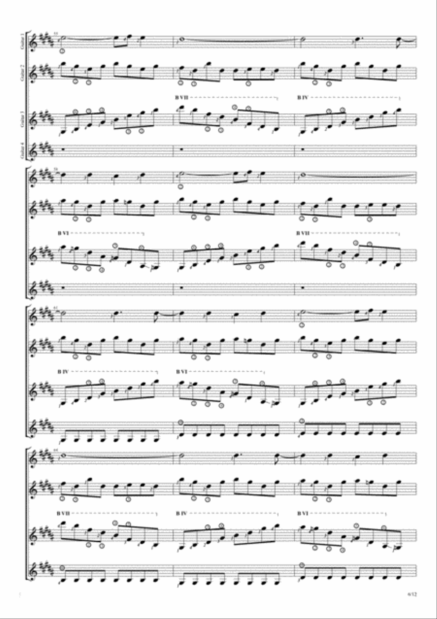 Starlight Guitar Solo scores gallery preview page 6