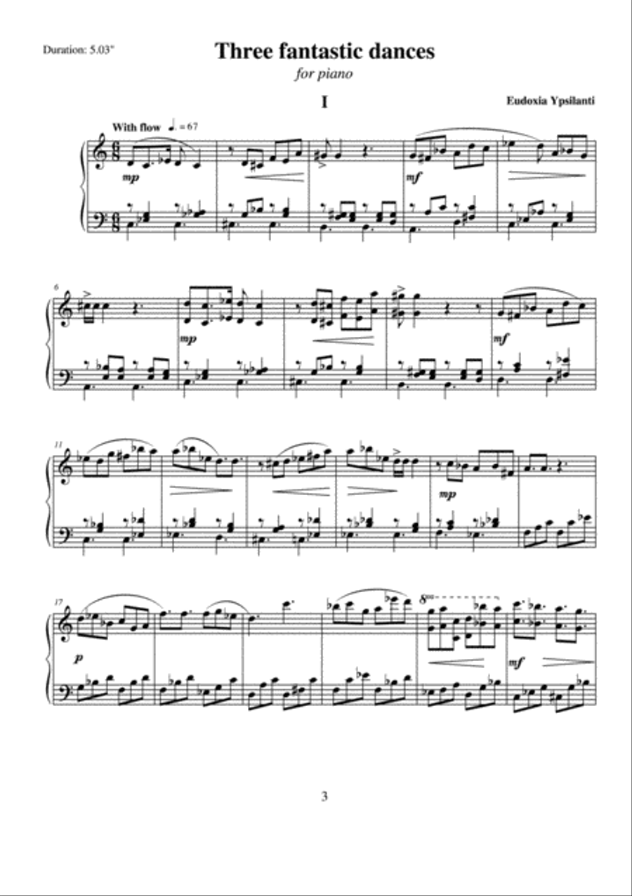 Three fantastic dances Three fantastic dances Piano Solo scores gallery preview page 2