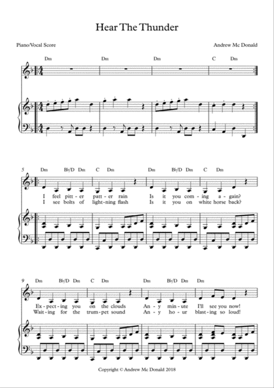 Hear The Thunder Voice scores gallery preview page 2