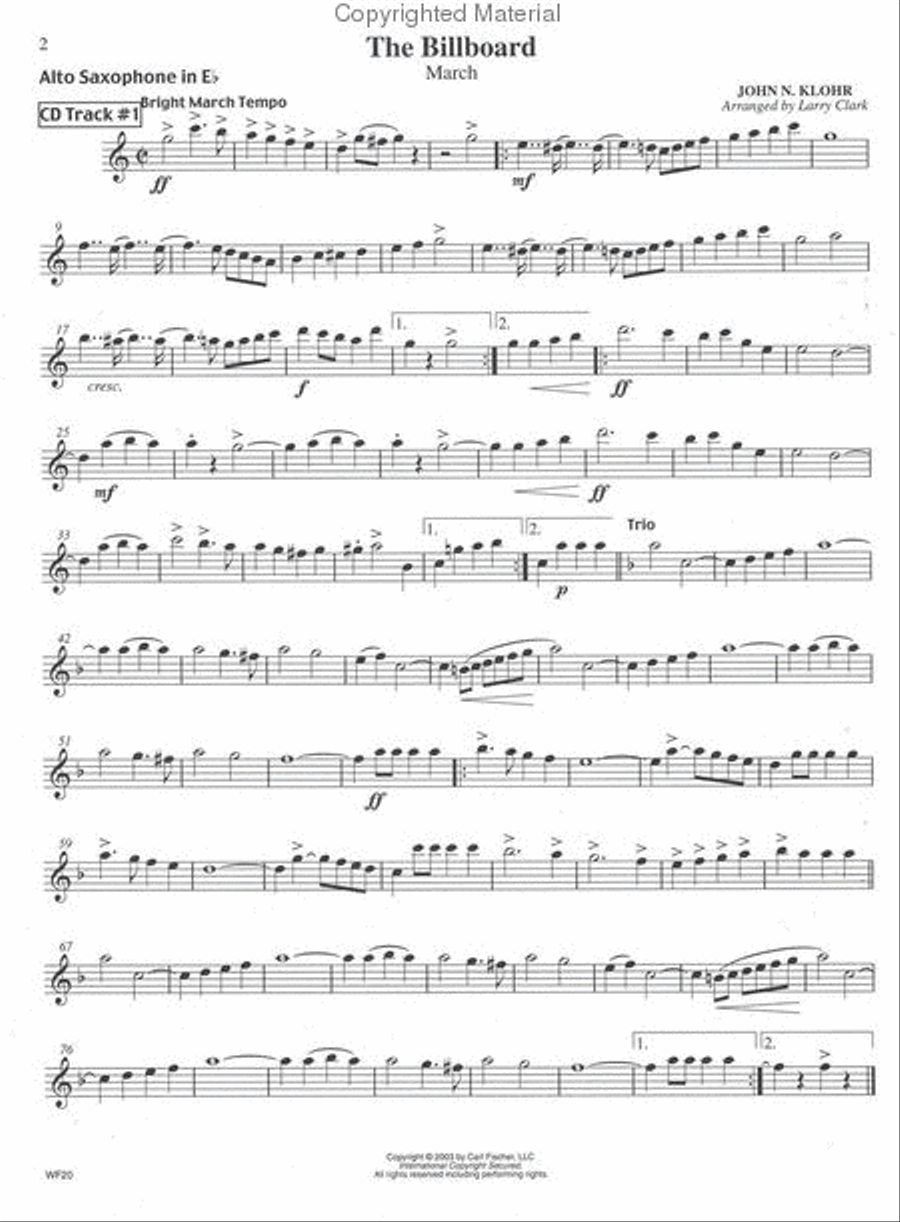 Playing With the Band Alto Saxophone scores gallery preview page 2