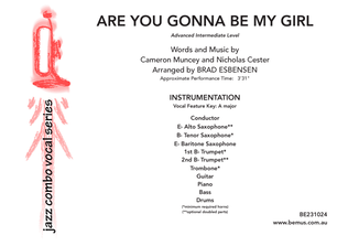Book cover for Are You Gonna Be My Girl