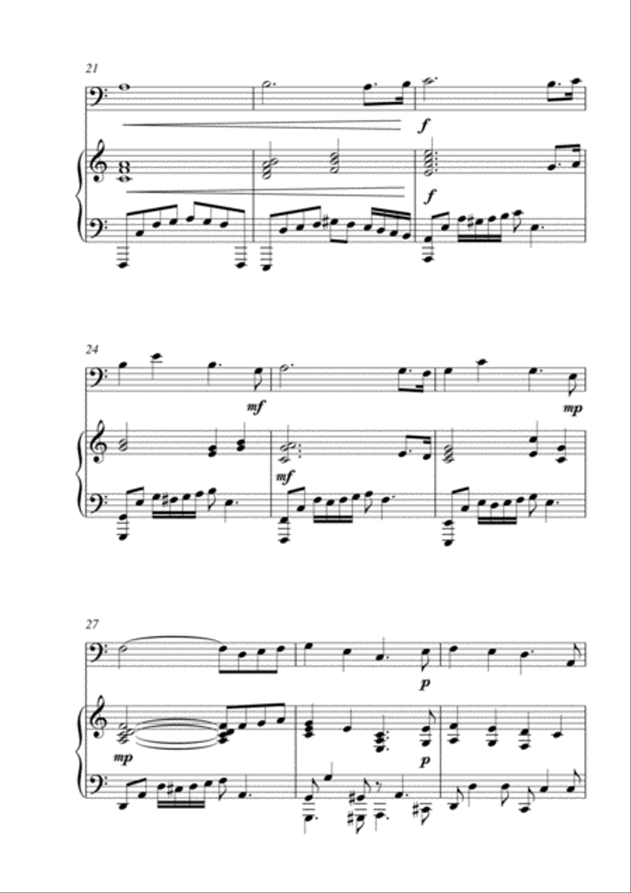 Largo Sentimentale Piano scores gallery preview page 3