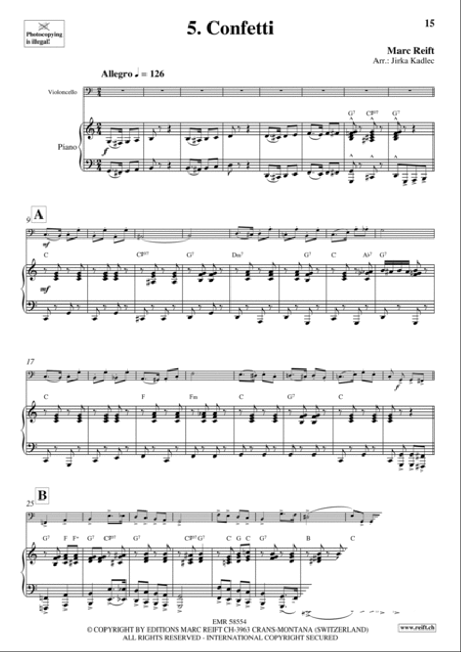 10 Funny Time Solos Piano Accompaniment scores gallery preview page 8