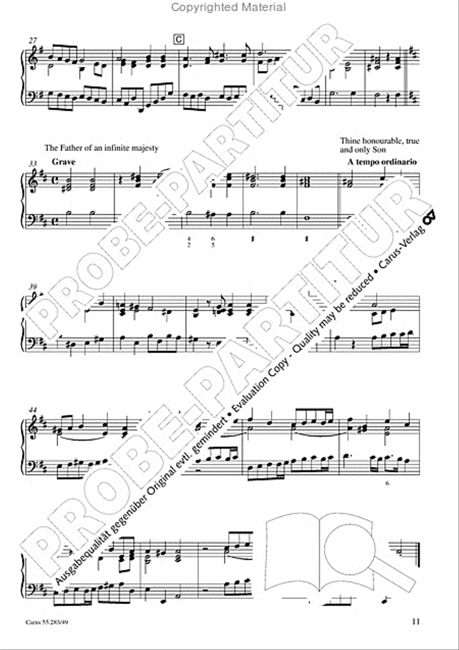 Te Deum for the Victory of Dettingen Organ scores gallery preview page 12