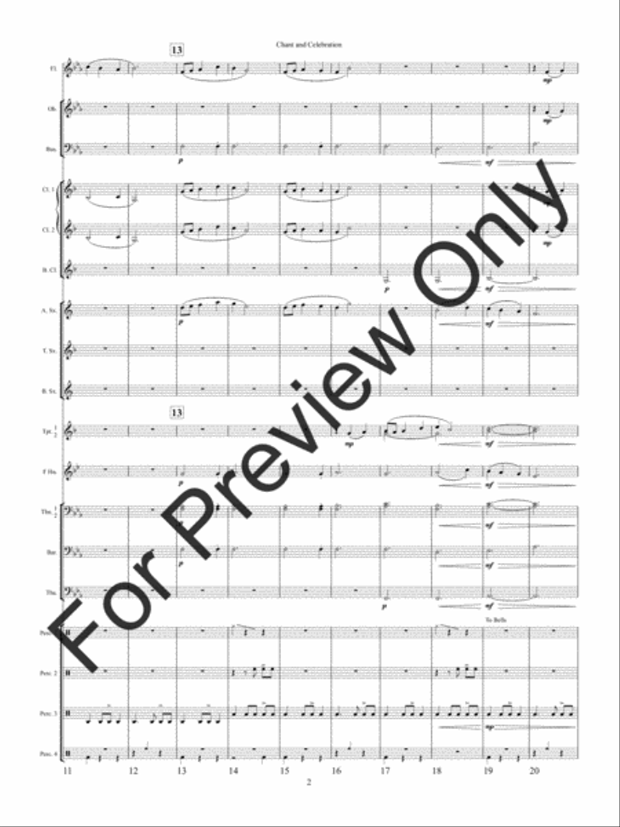 Chant and Celebration Concert Band scores gallery preview page 5