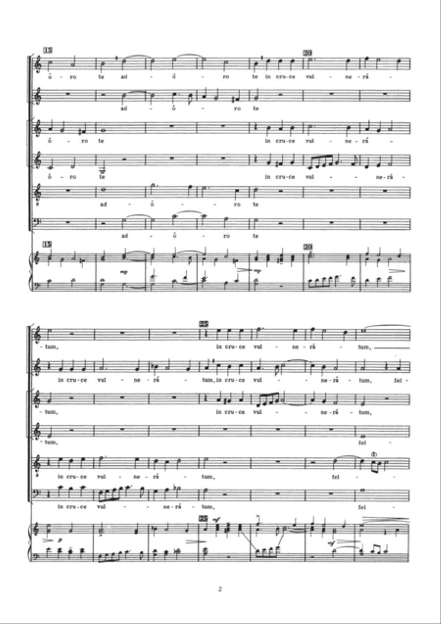 O Domine Jesu Christe 4-Part scores gallery preview page 2