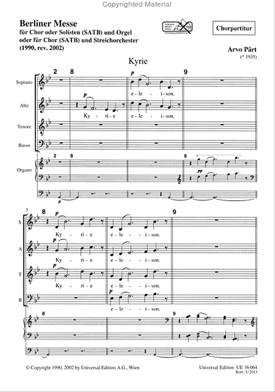 Berliner Messe Berliner Messe 4-Part scores gallery preview page 2