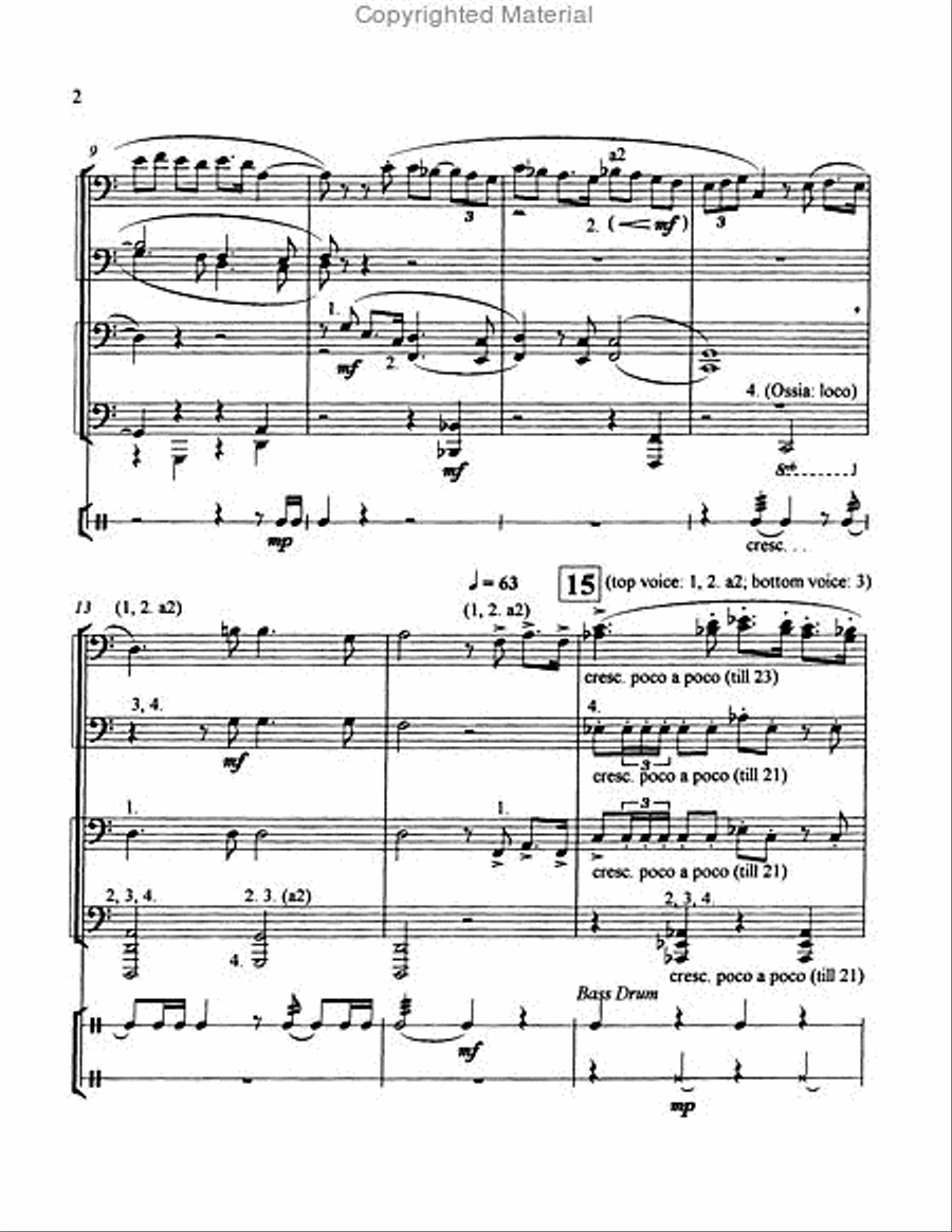 Solemn and Heroic Processional Large Ensemble scores gallery preview page 3