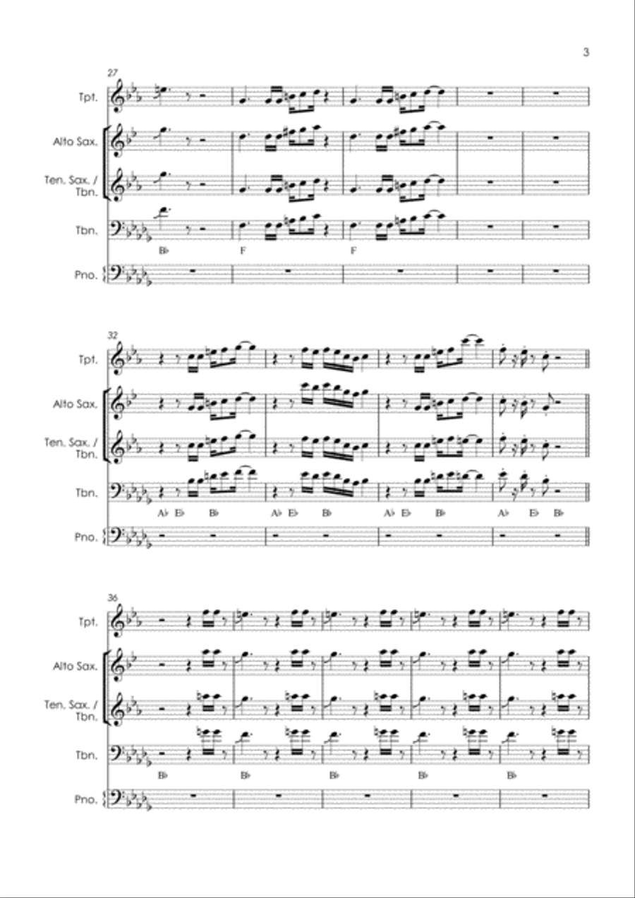 Hard To Handle Tenor Saxophone scores gallery preview page 5