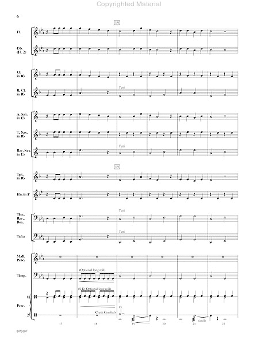 T-Rex (A Tone Poem for Band) Concert Band scores gallery preview page 7