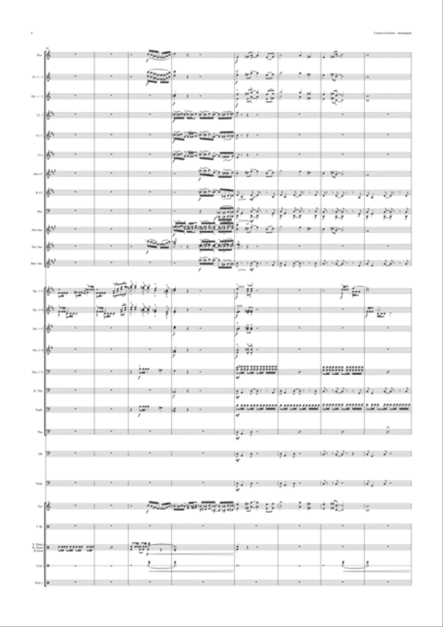 Samarqand Concert Overture Concert Band scores gallery preview page 6