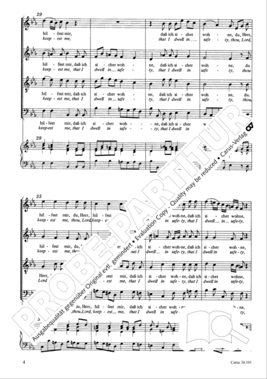 I lie and slumber, still and peaceful 4-Part scores gallery preview page 13