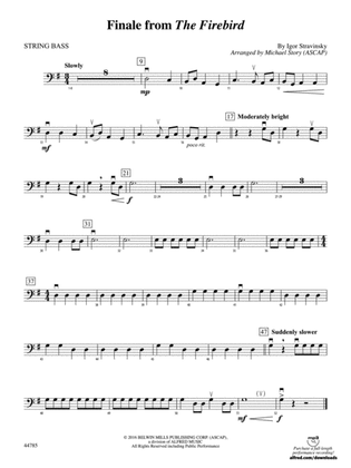 Finale from The Firebird: String Bass