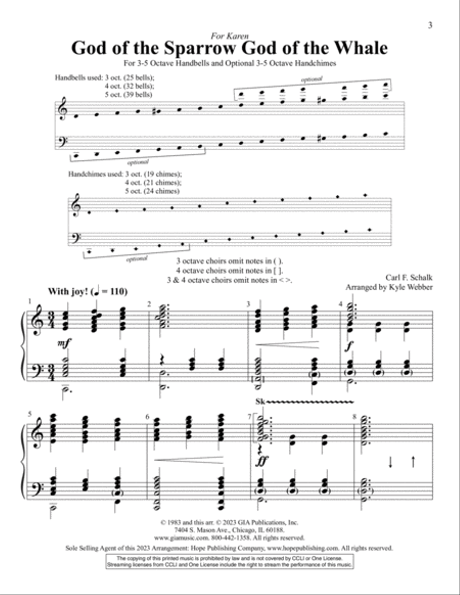 God of the Sparrow God of the Whale 5-Octaves scores gallery preview page 3