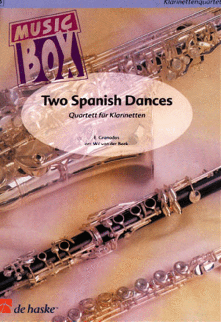 Two Spanish Dances Saxophone Quartet scores gallery preview page 1