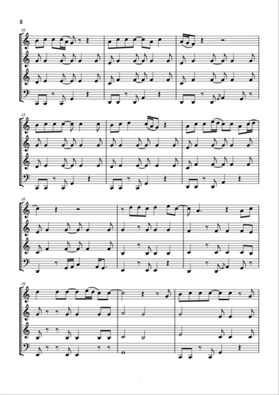 Best Of My Love Woodwind Quartet scores gallery preview page 3