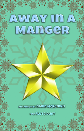 Book cover for Away in a Manger, Jazz Style, for Flute Duet