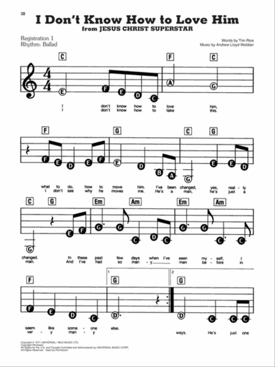 The Andrew Lloyd Webber Sheet Music Collection Electronic Keyboard scores gallery preview page 5