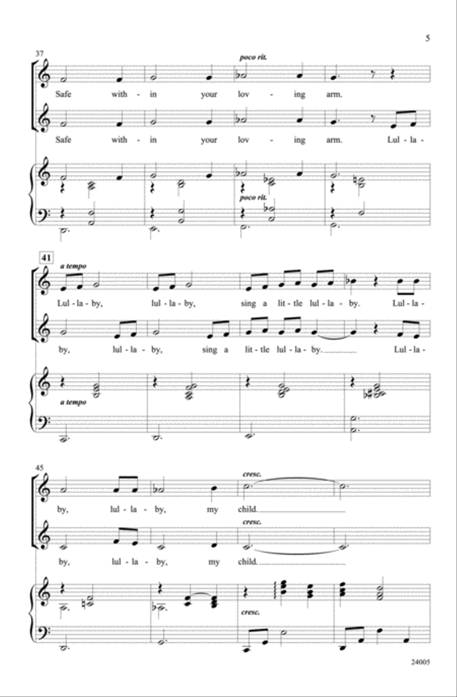 Christmas Lullaby 2-Part scores gallery preview page 4