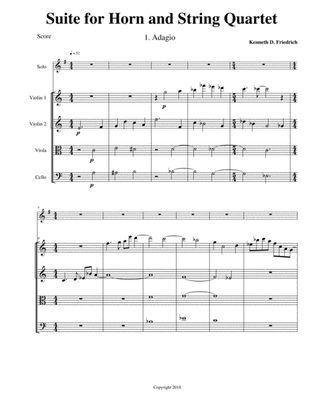 Suite for Horn and String Quartet