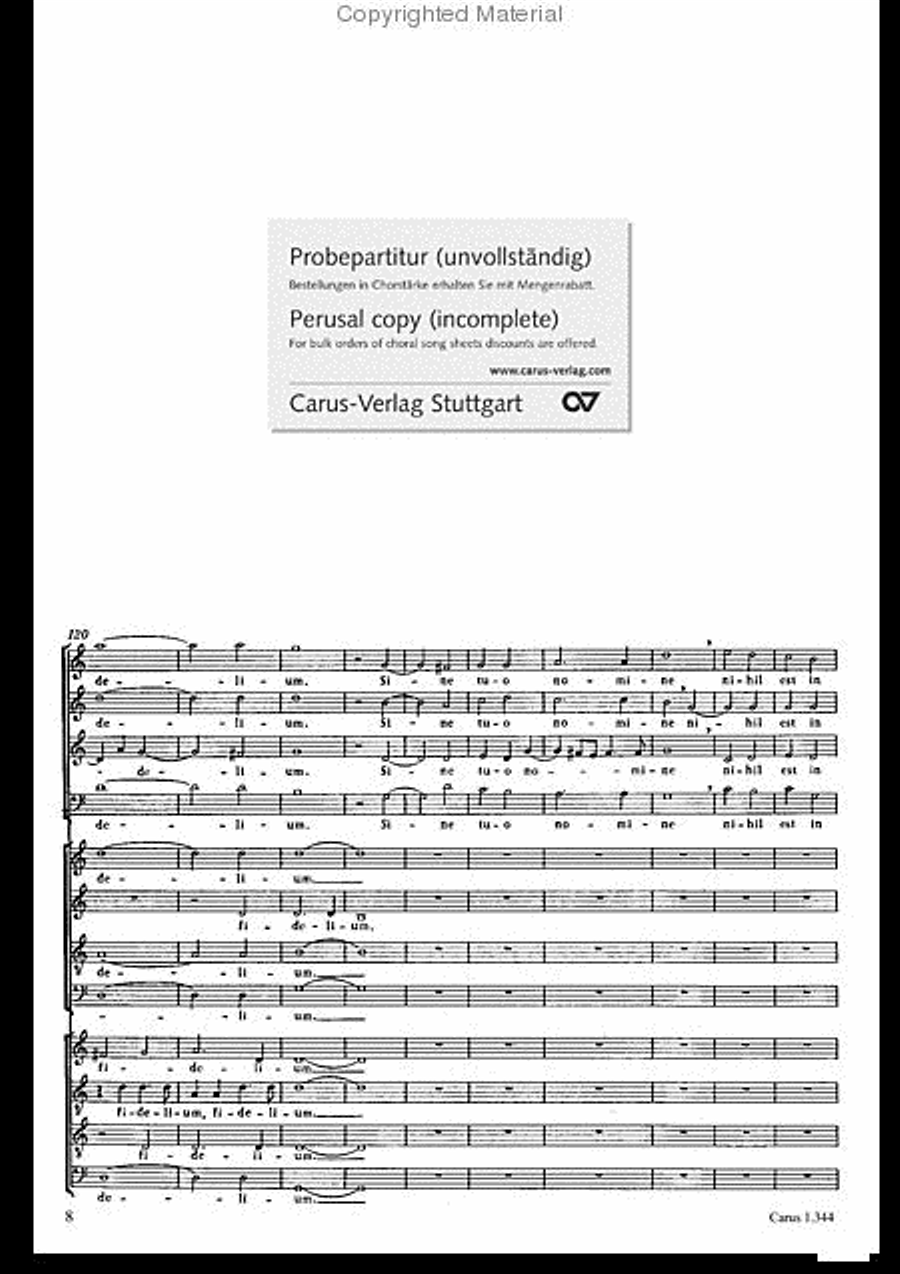 Veni Sancte Spiritus (Come now, holy Spirit) 4-Part scores gallery preview page 9
