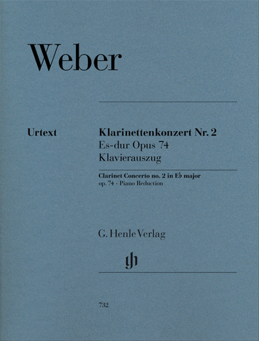 Clarinet Concerto No. 2 in E-flat Major, Op. 74 Clarinet Solo scores gallery preview page 1