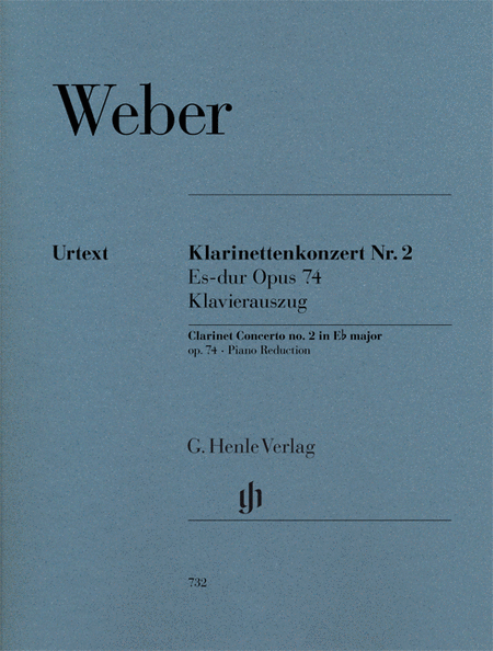 Clarinet Concerto No. 2 in E-flat Major, Op. 74 by Carl Maria von Weber Clarinet Solo - Sheet Music