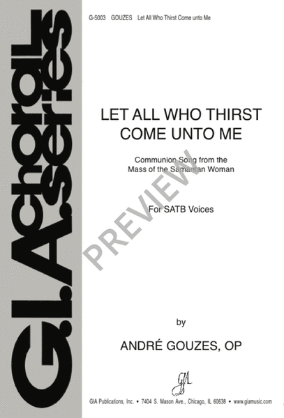 Let All Who Thirst Come unto Me image number null