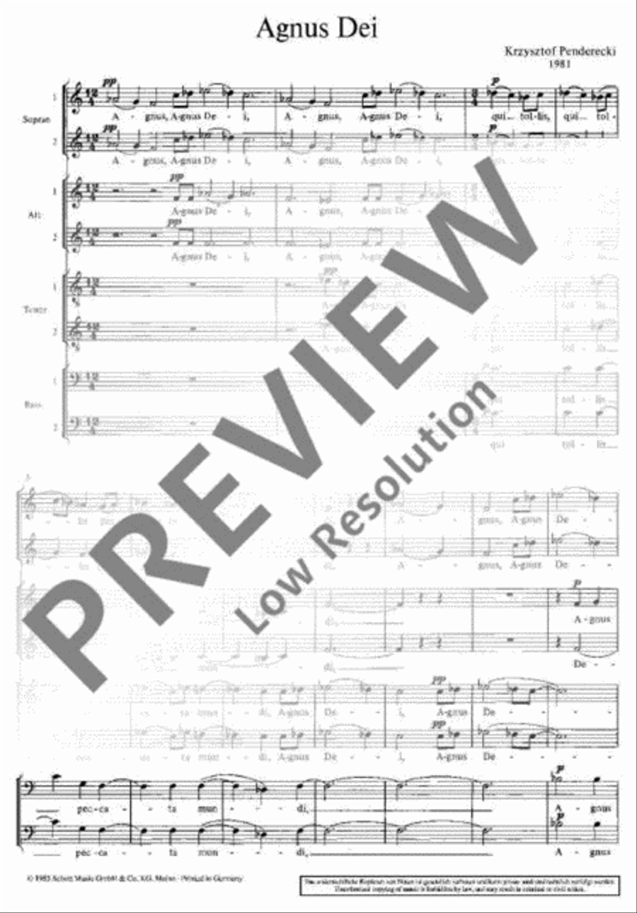 Agnus Dei Divisi scores gallery preview page 4