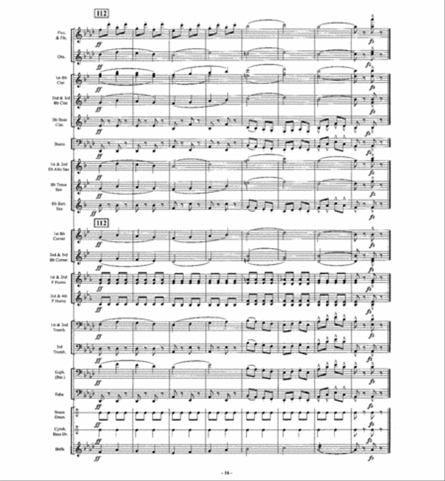 The Big Cage The Big Cage Concert Band scores gallery preview page 15