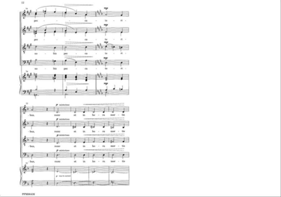 Ave Maria 4-Part scores gallery preview page 15