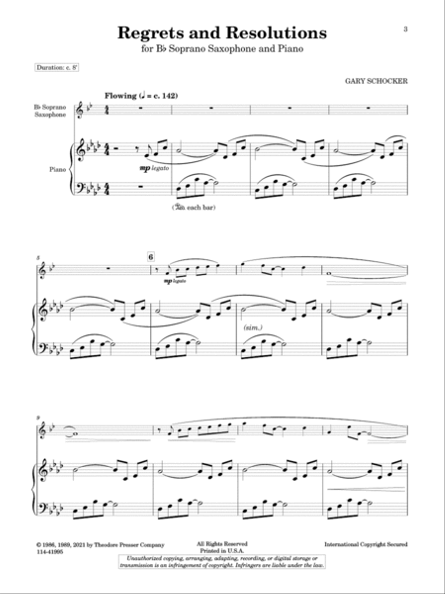 Regrets And Resolutions Chamber Music scores gallery preview page 2