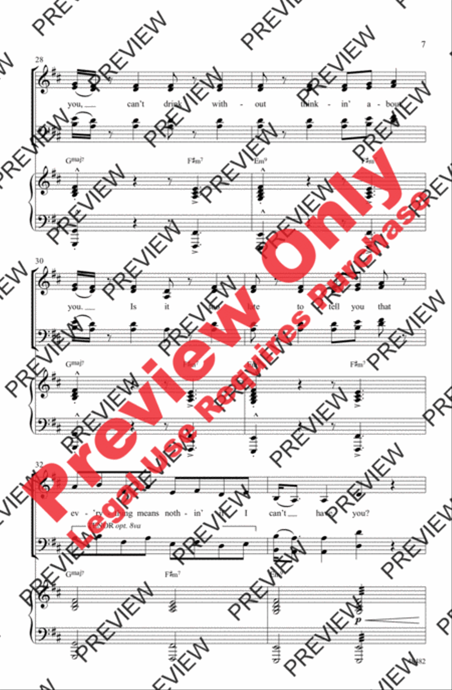 If I Can't Have You 4-Part scores gallery preview page 7