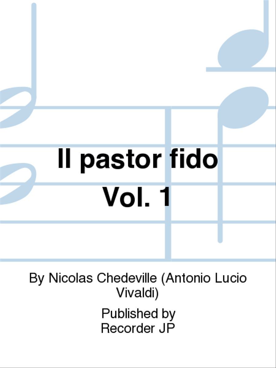 Il pastor fido Vol. 1 Flute scores gallery preview page 1