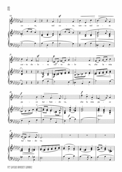 Scarlatti-Sento nel core in e flat minor,for Voice and Piano image number null