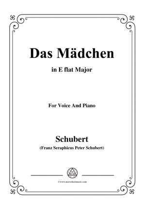 Schubert-Das Mädchen,in E flat Major,for Voice&Piano