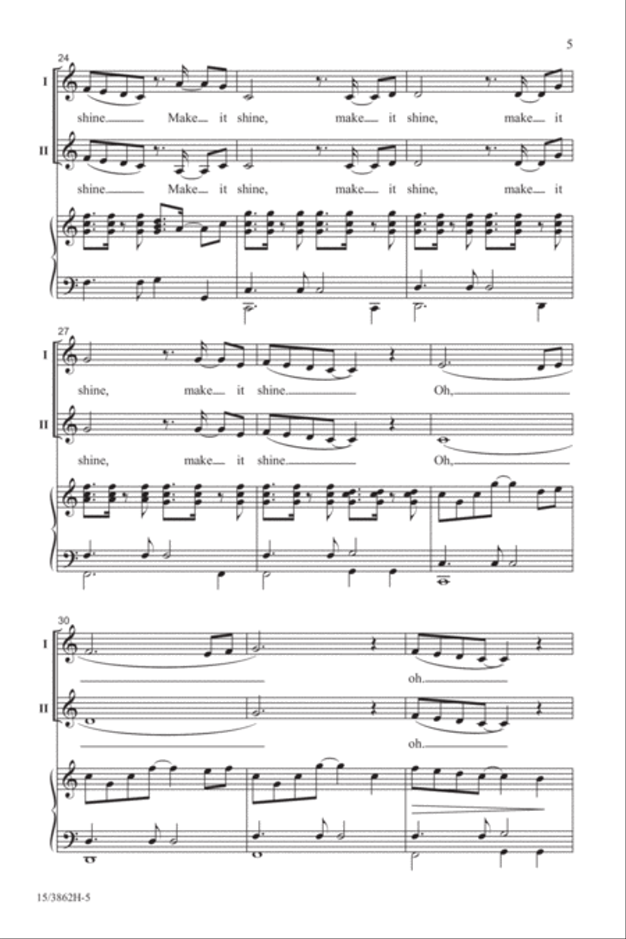 Make It Shine 2-Part scores gallery preview page 5
