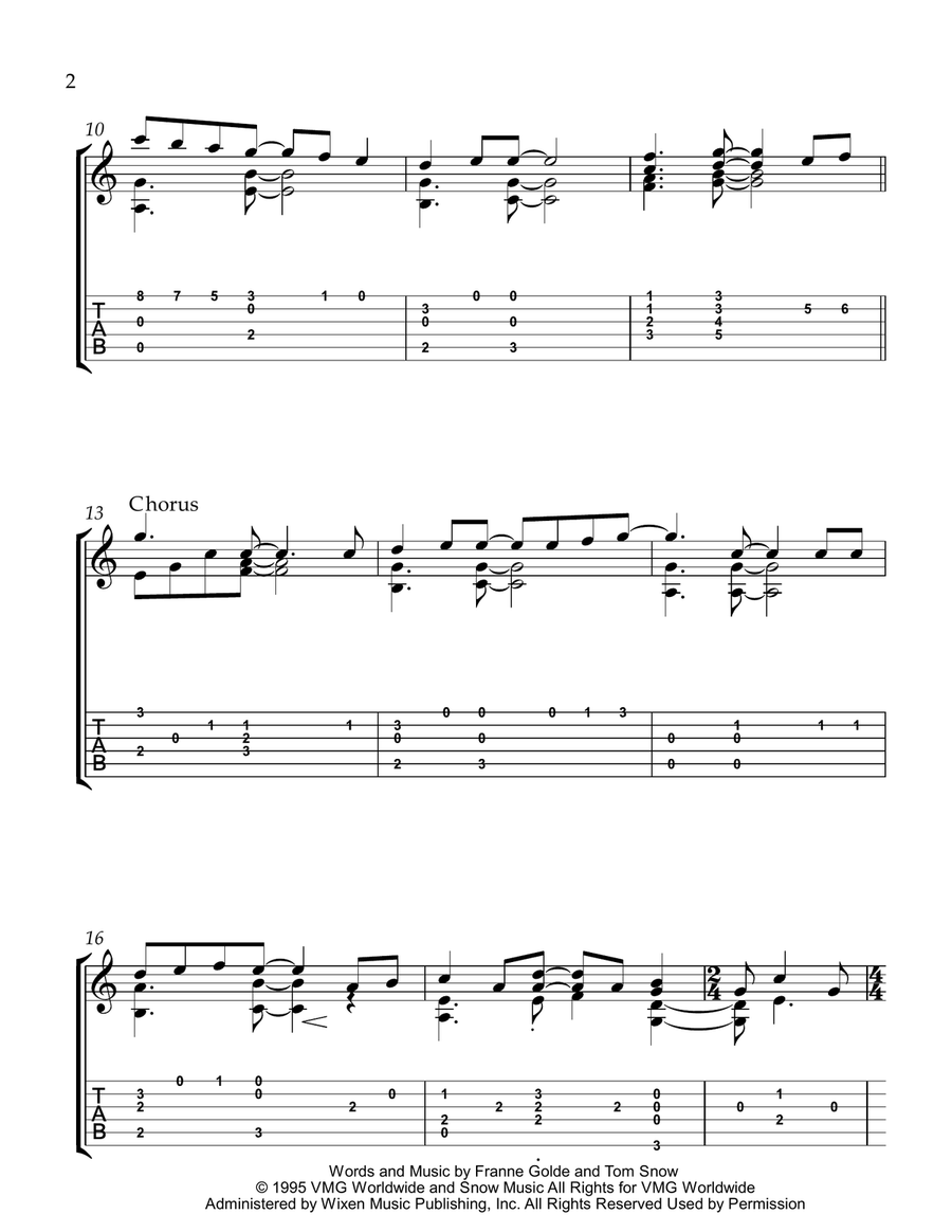 Dreaming Of You Acoustic Guitar scores gallery preview page 2