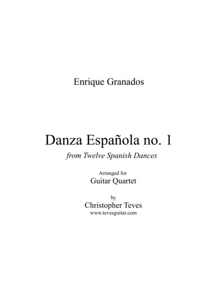 Danza Española #1, from 12 Spanish Dances image number null