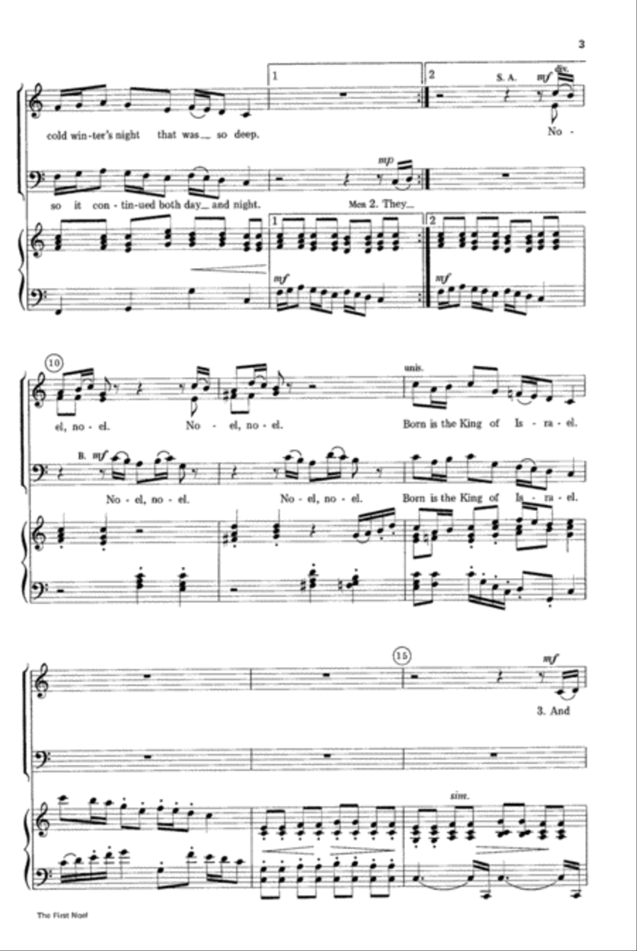 The First Noel 3-Part scores gallery preview page 3