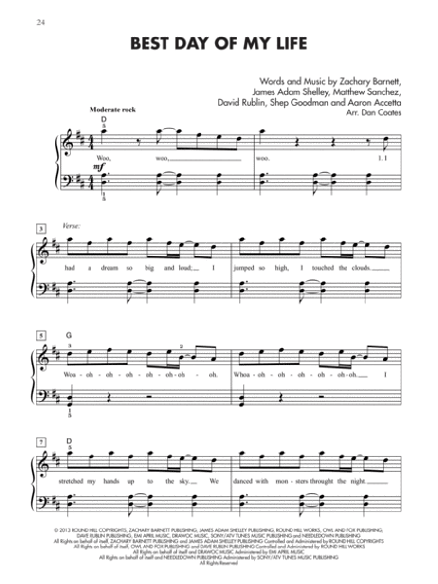 Greatest Hits -- The 2000s for Piano Easy Piano scores gallery preview page 2