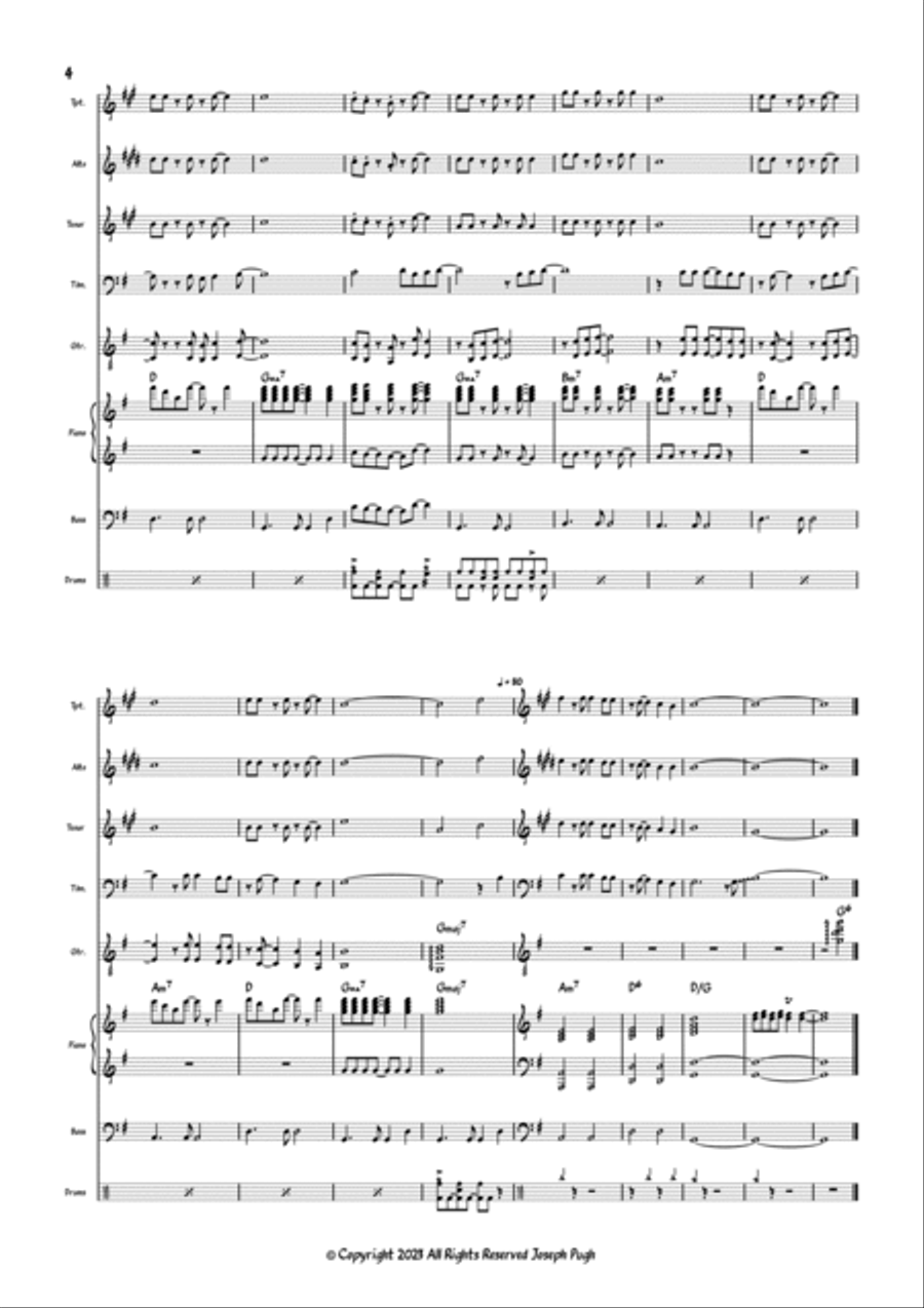 Give Them All To Jesus Give Them All To Jesus Jazz Ensemble scores gallery preview page 4